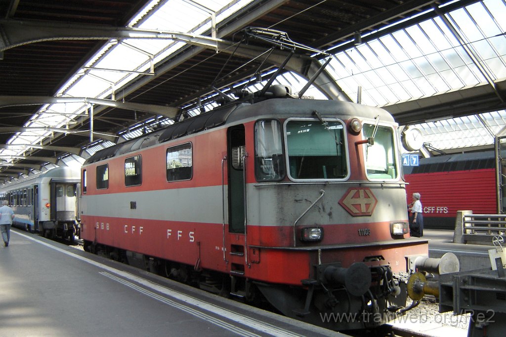 1198-0027-300606.jpg - SBB-CFF Re 4/4'' 11108 / Zürich HB 30.6.2006