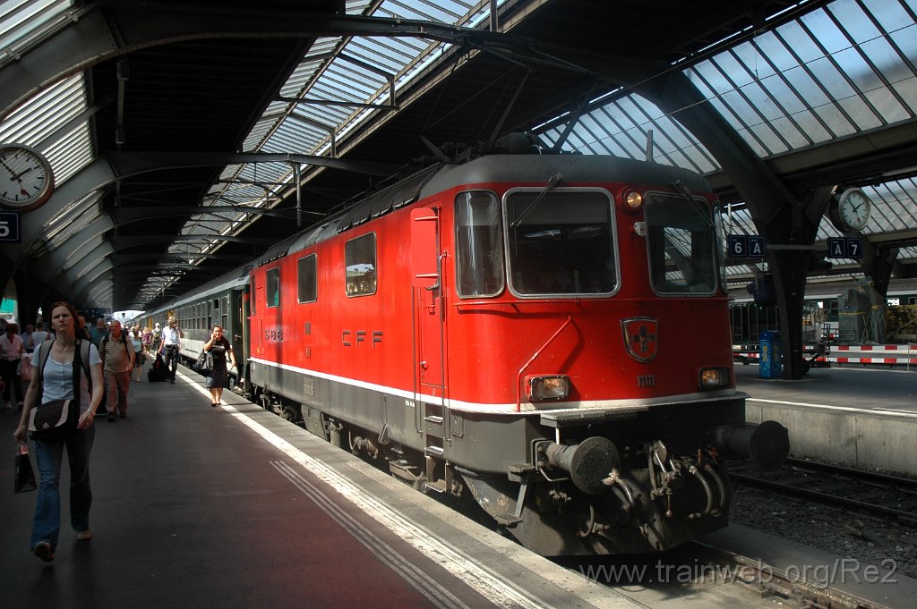 1549-0047-300808.jpg - SBB-CFF Re 4/4'' 11111 / Zürich HB 30.8.2008