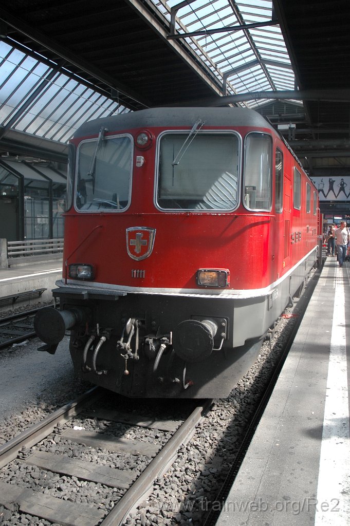 1550-0001-300808.jpg - SBB-CFF Re 4/4'' 11111 / Zürich HB 30.8.2008
