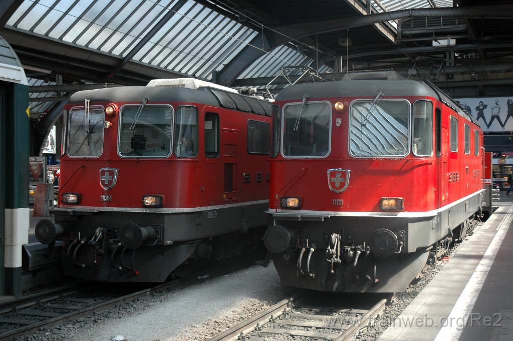 1550-0034-300808.jpg - SBB-CFF Re 4/4'' 11111 + SBB-CFF Re 4/4'' 11139 / Zürich HB 30.8.2008