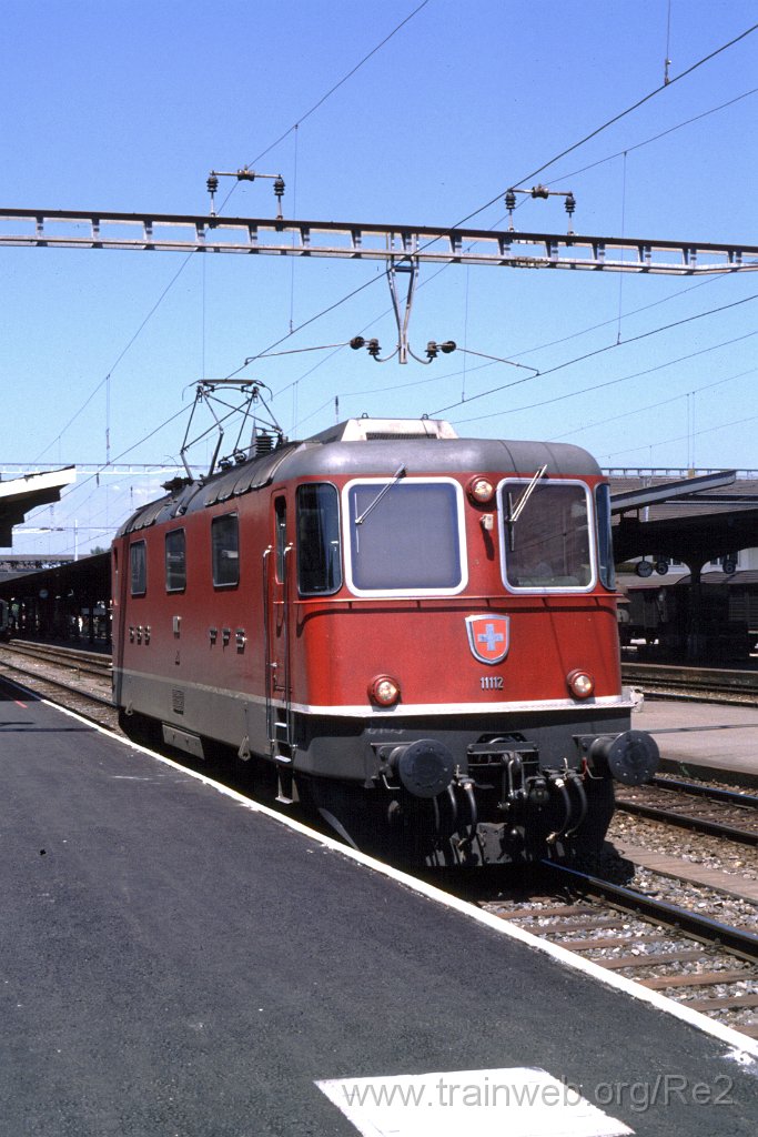 0241-0028.jpg - SBB-CFF Re 4/4'' 11112 / Romanshorn 15.7.1989