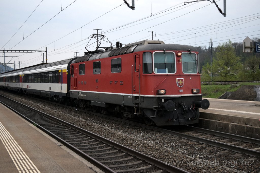 4413-0037-050417.jpg - SBB-CFF Re 4/4'' 11115 (Re 420.115-8)  (Re 91 85 4 420 115-8 CH-SBB) / Killwangen-Spreitenbach 5.4.2017