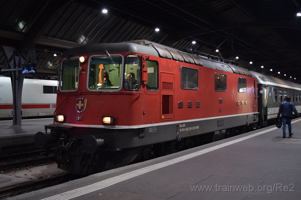 5234-0009-111218.jpg - SBB-CFF Re 4/4'' 11115 (Re 420.115-8)  (Re 91 85 4 420 115-8 CH-SBB) / Zürich HB 11.12.2018