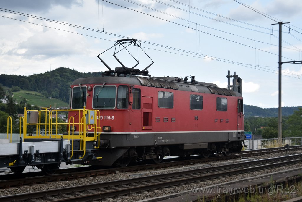 8699-0039-210723.jpg - SBBC Re 4/4'' 11115 (Re 420.115-8)  (Re 91 85 4 420 115-8 CH-SBBC) / Killwangen-Spreitenbach 21.7.2023