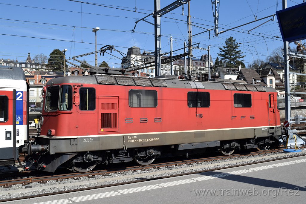 9594-0005-070325.jpg - SBB-CFF Re 4/4'' 11116 (Re 420.116-3)  (Re 91 85 4 420 116-3 CH-SBB) / Bern HB 7.3.2025
