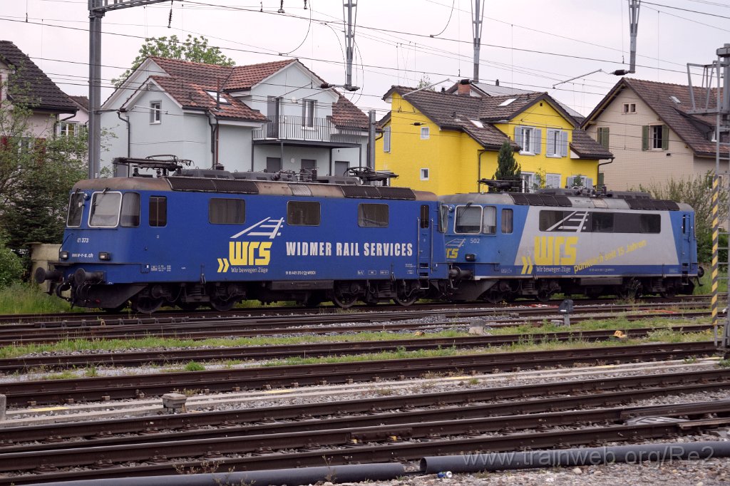 9109-0004-150524.jpg - WRS Re 421.373 (Re 91 85 4 421 373-2 CH-WRSCH) + WRS Re 420.502 (Re 91 85 4 420 502-7 CH-WRSCH) / Wil 15.5.2024