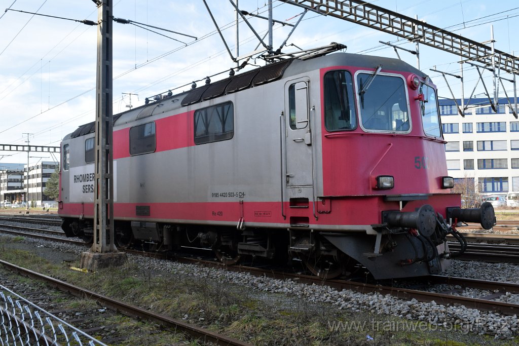 7280-0050-050221.jpg - Sersa Re 420.503-5 (Re 91 85 4 420 503-5 CH-SERSA) / Schlieren (Grabenstrasse) 5.2.2021