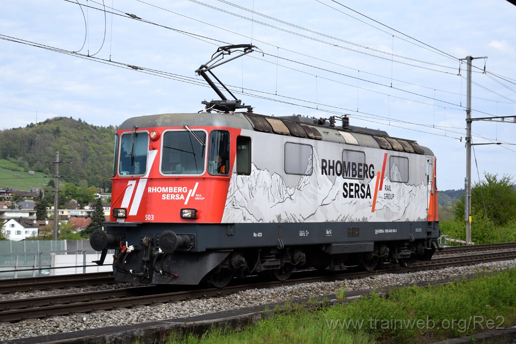 8489-0023-260423.jpg - Sersa Re 420.503-5 (Re 91 85 4 420 503-5 CH-SERSA) / Killwangen-Spreitenbach 26.4.2023