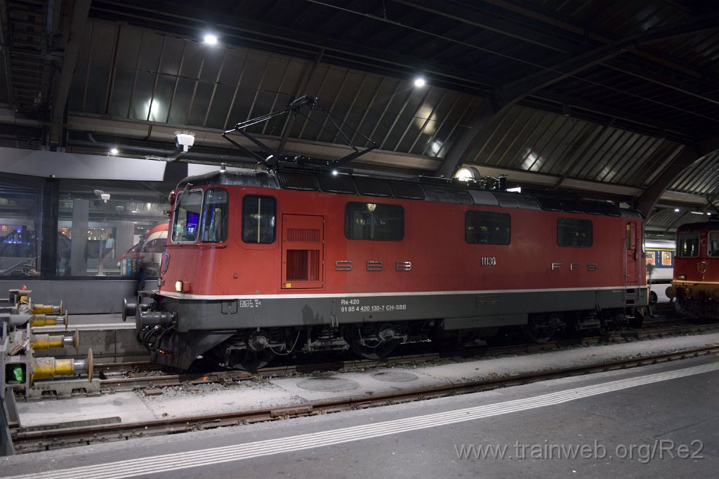 4242-0030-091116.jpg - SBB-CFF Re 4/4'' 11130 (Re 420.130-7)  (Re 91 85 4 420 130-7 CH-SBB) / Zürich HB 9.11.2016