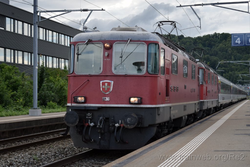 5991-0018-020720.jpg - SBB-CFF Re 4/4'' 11130 (Re 420.130-7)  (Re 91 85 4 420 130-7 CH-SBB) + SBB-CFF Re 4/4'' 11122 (Re 420.122-4)  (Re 91 85 4 420 122-4 CH-SBB) / Wettingen 2.7.2020