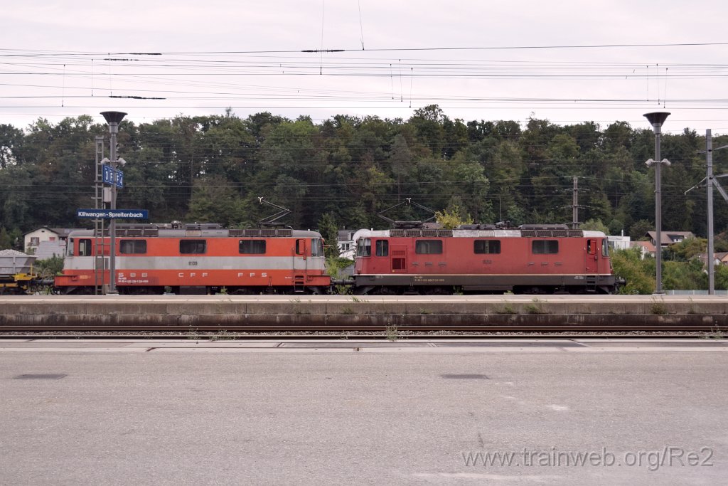 8209-0005-140922.jpg - SBB-CFF Re 4/4'' 11130 (Re 420.130-7)  (Re 91 85 4 420 130-7 CH-SBB) + SBB-CFF Re 4/4'' 11109 (Re 420.109-1)  (Re 91 85 4 420 109-1 CH-SBB) / Killwangen-Spreitenbach 14.9.2022