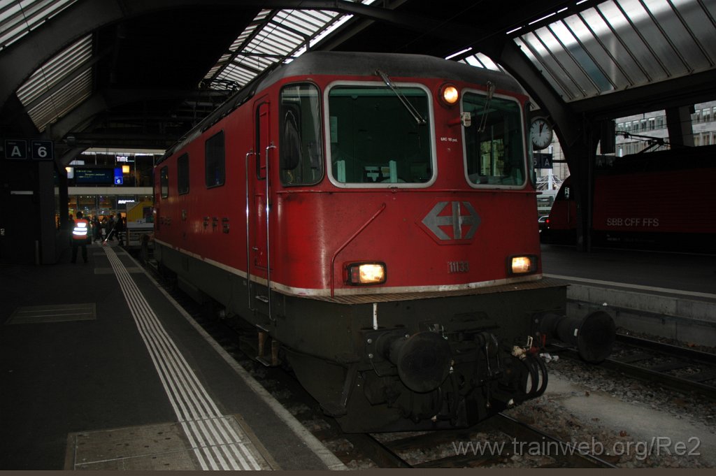 3470-0043-140115.jpg - SBB-CFF Re 4/4'' 11133 / Zürich HB 14.1.2015