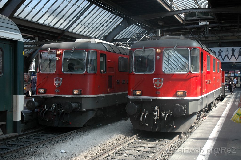 1550-0035-300808.jpg - SBB-CFF Re 4/4'' 11111 + SBB-CFF Re 4/4'' 11139 / Zürich HB 30.8.2008