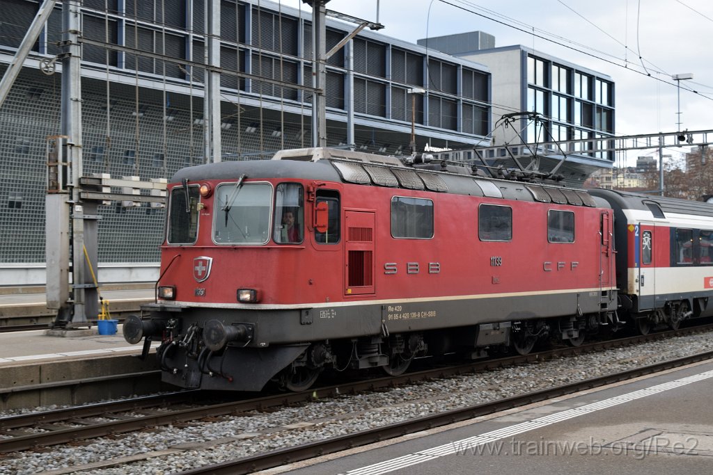 7248-0005-291220.jpg - SBB-CFF Re 4/4'' 11139 (Re 420.139-8)  (Re 91 85 4 420 139-8 CH-SBB) / Zürich HB 29.12.2020