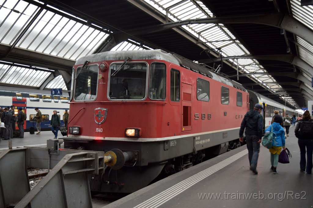 4929-0023-150418.jpg - SBB-CFF Re 4/4'' 11140 (Re 420.140-6)  (Re 91 85 4 420 140-6 CH-SBB) / Zürich HB 15.4.2018