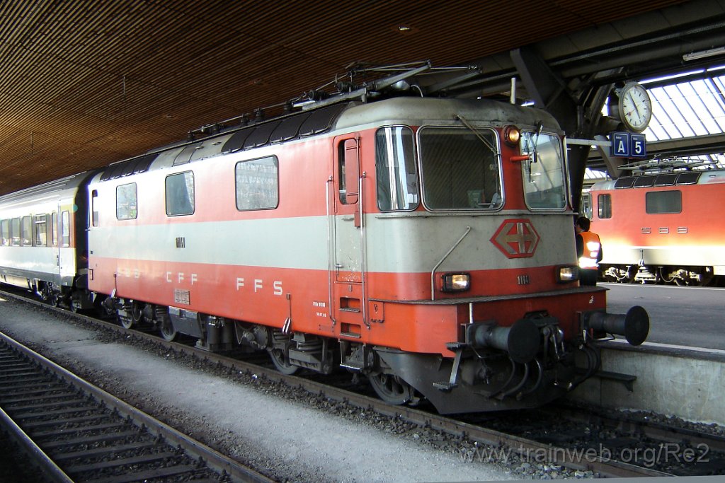 1026-0021-040405.jpg - SBB-CFF Re 4/4'' 11141 / Zürich HB 4.4.2005