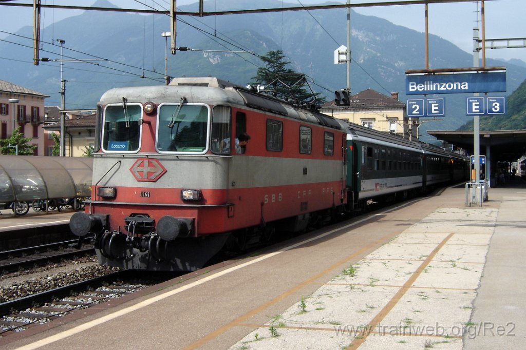 1193-0010-180606.jpg - SBB-CFF Re 4/4'' 11141 / Bellinzona 18.6.2006