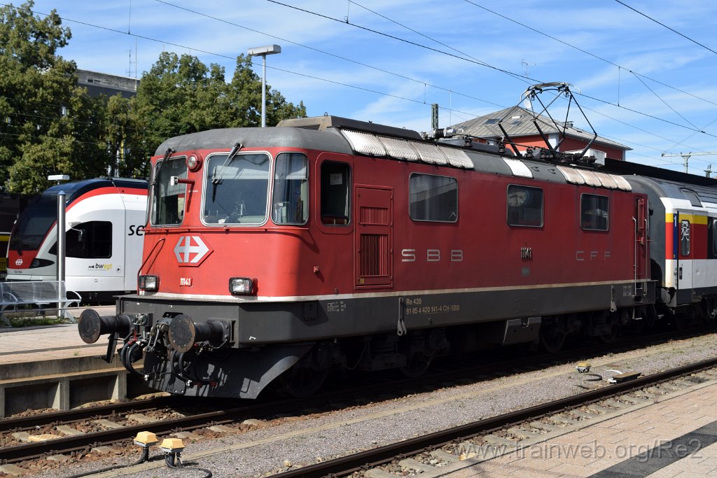 8164-0017-240822.jpg - SBB-CFF Re 4/4'' 11141 (Re 420.141-4)  (Re 91 85 4 420 141-4 CH-SBB) / Singen (Htw) 24.8.2022