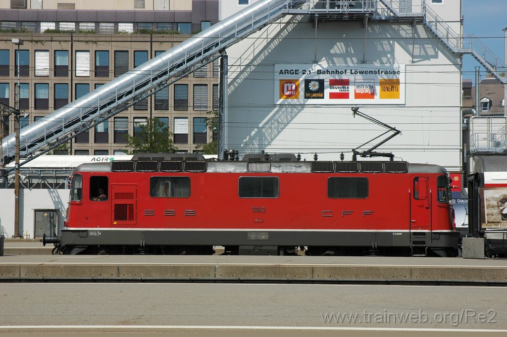 1707-0047-050809.jpg - SBB-CFF Re 4/4'' 11143 / Zürich HB 5.8.2009