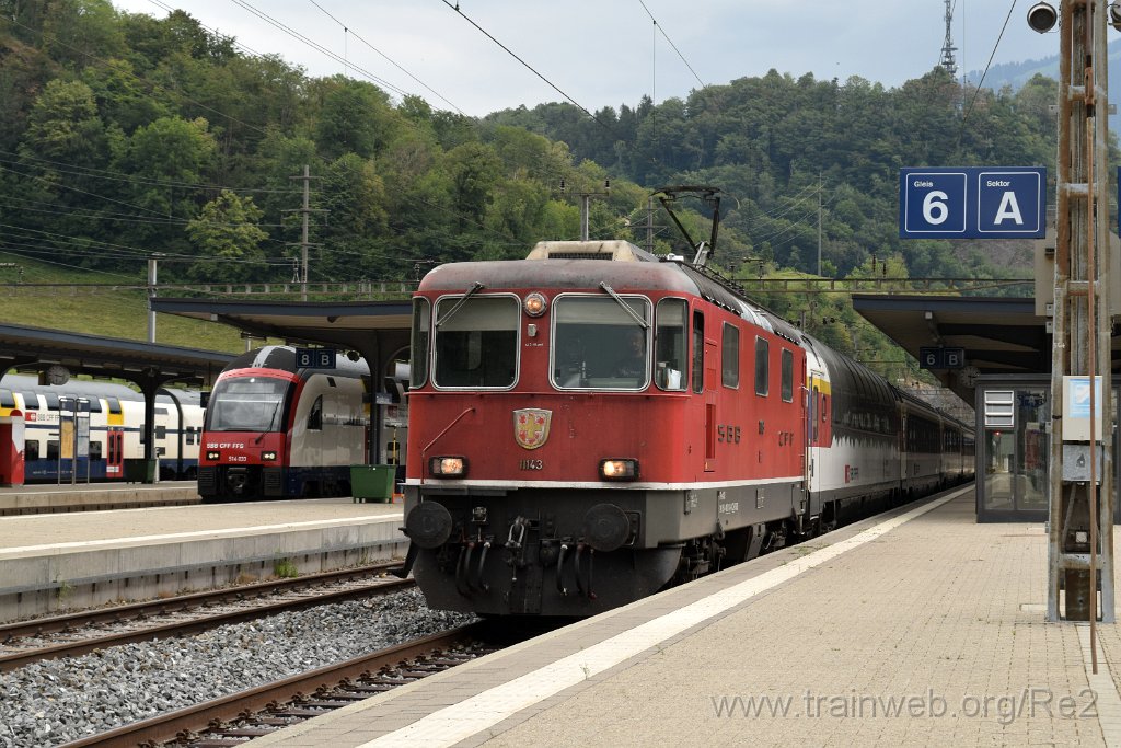 5054-0047-100718.jpg - SBB-CFF Re 4/4'' 11143 (Re 420.143-0)  (Re 91 85 4 420 143-0 CH-SBB) / Ziegelbrücke 10.7.2018