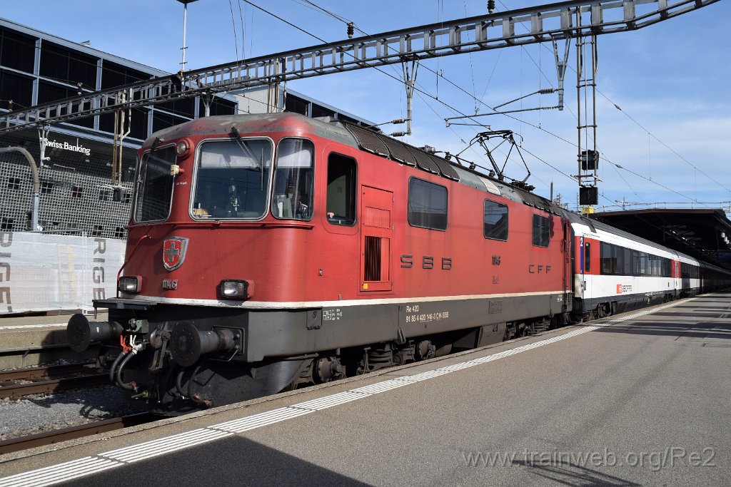 7785-0008-021021.jpg - SBB-CFF Re 4/4'' 11146 (Re 420.146-3)  (Re 91 85 4 420 146-3 CH-SBB) / Zürich HB 2.10.2021