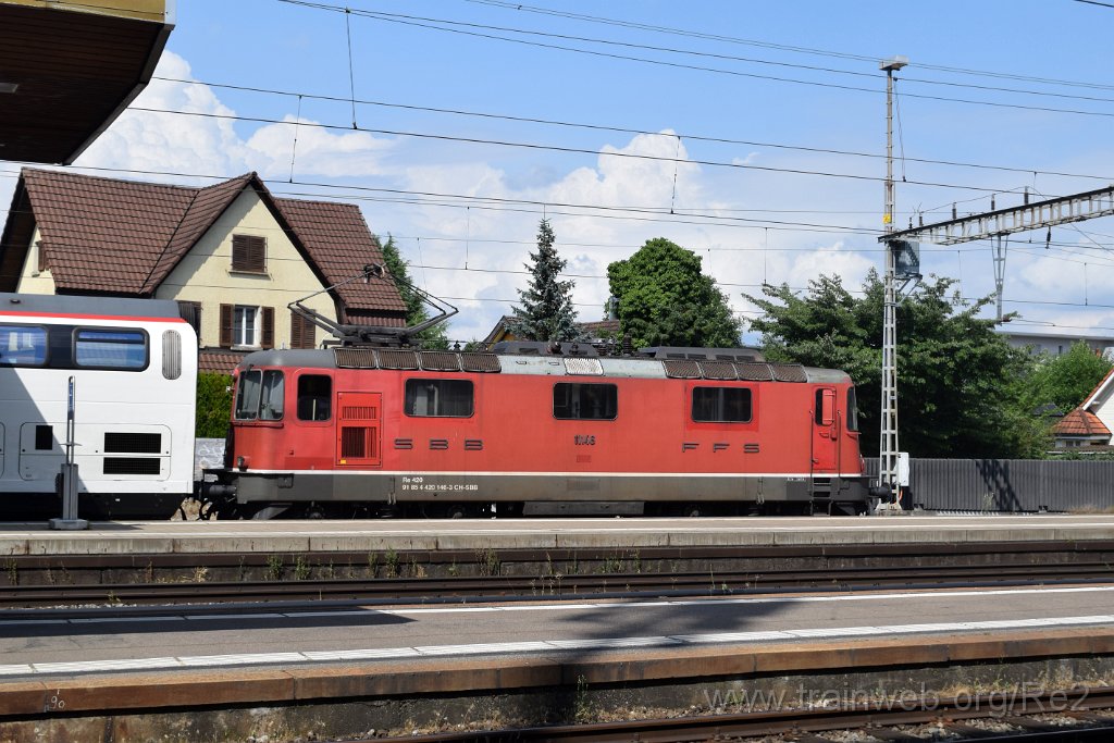 9873-0041-030725.jpg - SBB-CFF Re 4/4'' 11146 (Re 420.146-3)  (Re 91 85 4 420 146-3 CH-SBB) / Lenzburg 3.7.2025