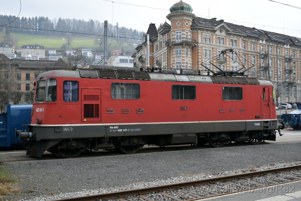 8410-0022-050323.jpg - SBBC Re 4/4'' 11147 (Re 420.147-1)  (Re 91 85 4 420 147-1 CH-SBBC) / St.Gallen HB 5.3.2023
