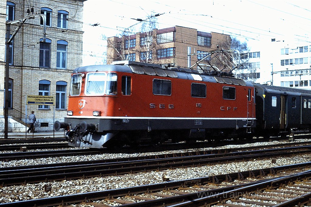 0273-0027.JPG - SBB-CFF Re 4/4'' 11149 / Zürich-Oerlikon 6.3.1990