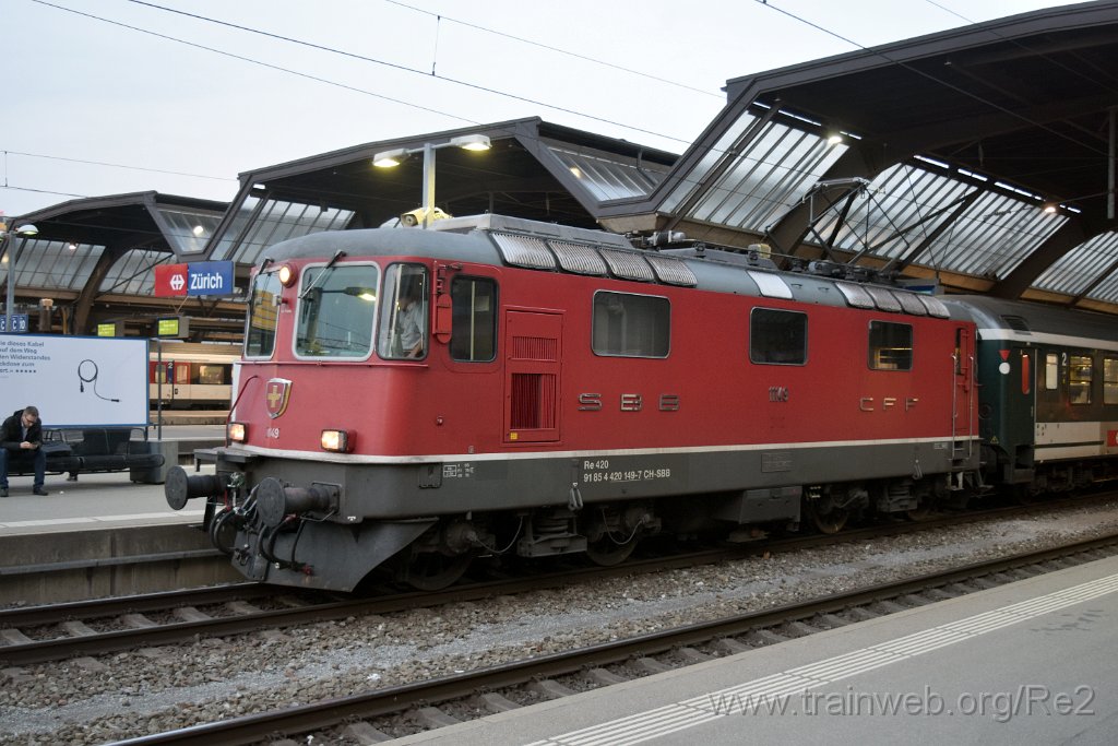 4831-0005-050218.jpg - SBB-CFF Re 4/4'' 11149 (Re 420.149-7)  (Re 91 85 4 420 149-7 CH-SBB) / Zürich HB 5.2.2018