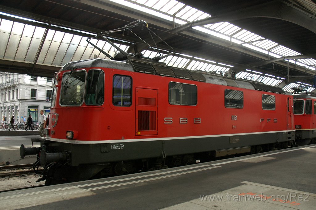 1952-0011-220710.jpg - SBB-CFF Re 4/4'' 11151 / Zürich HB 22.7.2010