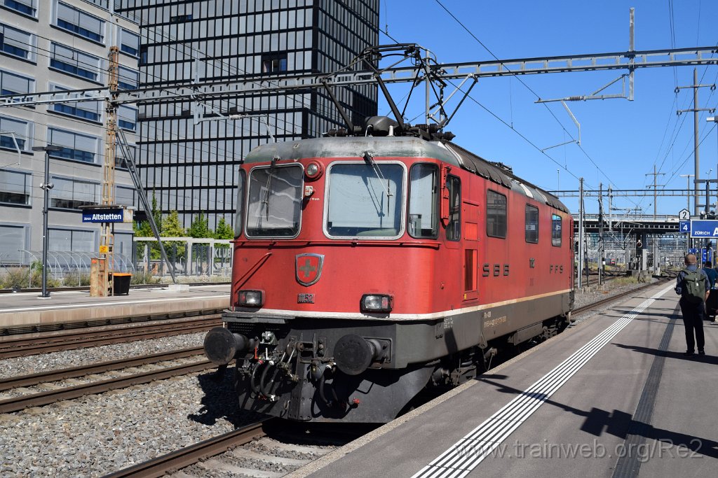 8134-0038-030822.jpg - SBB-CFF Re 4/4'' 11152 (Re 420.152-1)  (Re 91 85 4 420 152-1 CH-SBB) / Zürich-Altstetten 3.8.2022