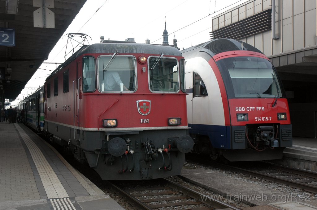 2718-0044-050313.jpg - SBB-CFF Re 4/4'' 11153 + SBB-CFF RABe 514.015-7 / RAe 514.115-5 / Rapperswil 5.3.2013