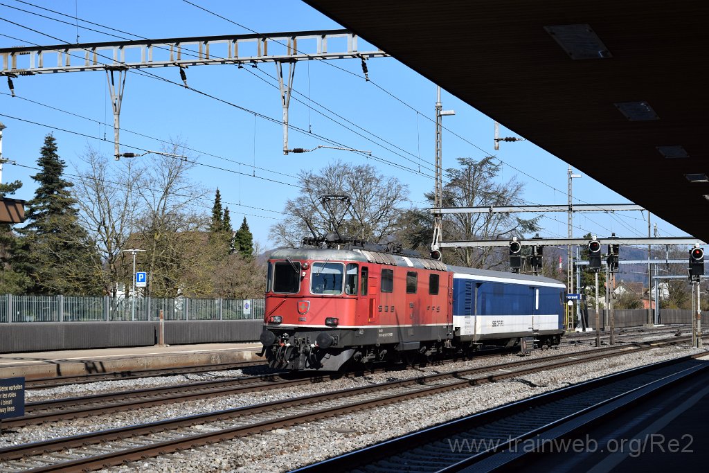 7317-0040-240321.jpg - SBB-CFF St 900 (50 85  89-33 900-3 CH-SBB) + SBB-CFF Re 4/4'' 11153 (Re 420.135-6)  (Re 91 85 4 420 135-6 CH-SBB) / Rupperswil 24.3.2021