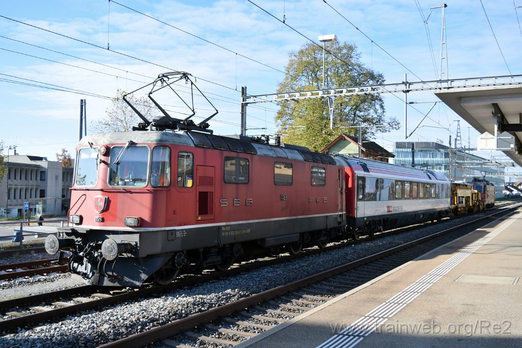 9475-0036-141124.jpg - SBB-CFF Re 4/4'' 11153 (Re 421.135-6)  (Re 91 85 4 420 135-6 CH-SBB) + SBBI X 247 ''Voiture de mesure infrastructure'' (99 85  93-61 247-1 CH-SBBI) + Scheuchzer B 758 (B 40 85  9581 078-4 CH-SCHEU) + SBB-CFF Re 4/4'' 11304 (Re 420.304-8)  (Re 91 85 4 420 304-8 CH-SBB) / Gümligen 14.11.2024