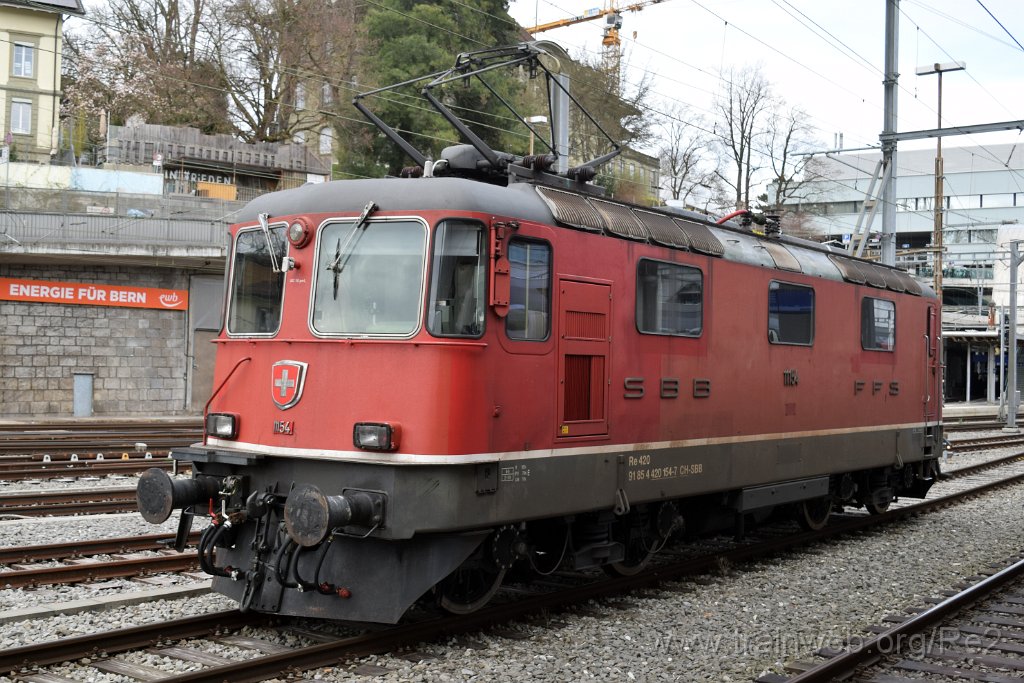 9608-0026-220325.jpg - SBB-CFF Re 4/4'' 11154 (Re 420.154-7)  (Re 91 85 4 420 154-7 CH-SBB) / Bern HB 22.3.2025