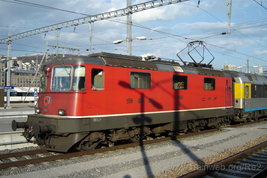 1022-0027-190305.jpg - SBB-CFF Re 4/4'' 11155 / Zürich HB 19.3.2005