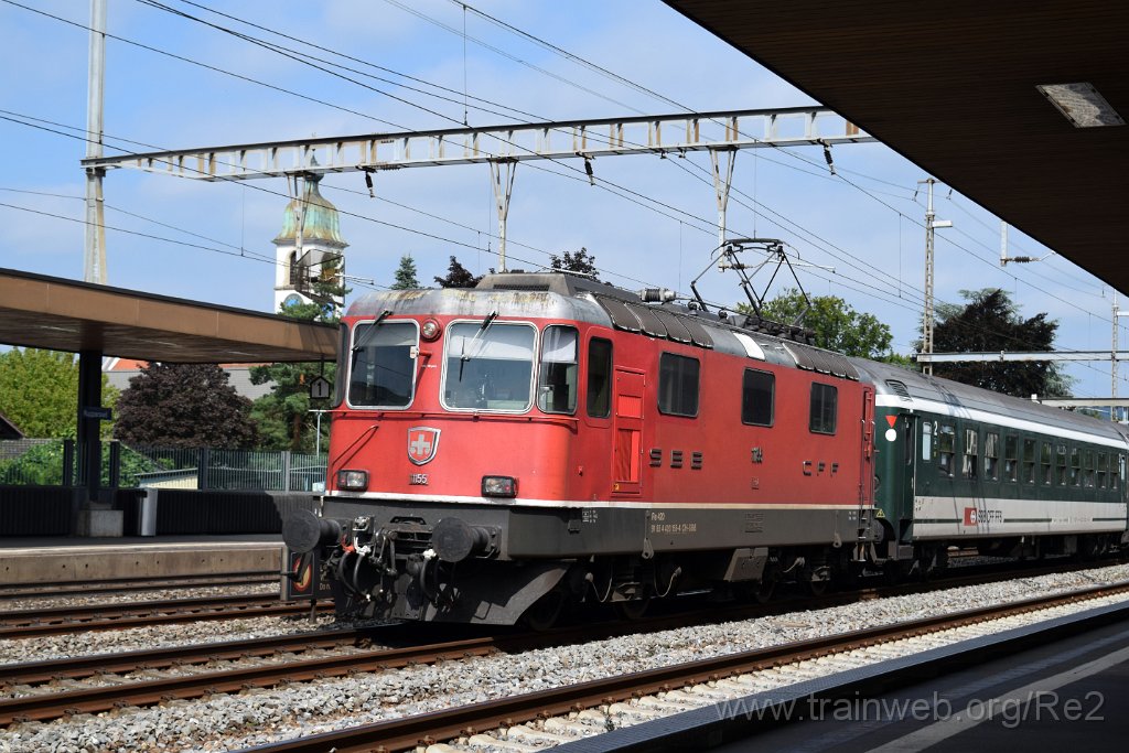 5702-0006-220819.jpg - SBB-CFF Re 4/4'' 11155 (Re 420.155-4)  (Re 91 85 4 420 155-4 CH-SBB) / Rupperswil 22.8.2019