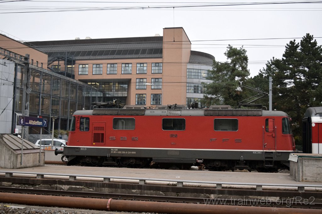 5189-0021-051118.jpg - SBB-CFF Re 4/4'' 11158 (Re 420.158-8)  (Re 91 85 4 420 158-8 CH-SBB) / Zürich-Altstetten 5.11.2018