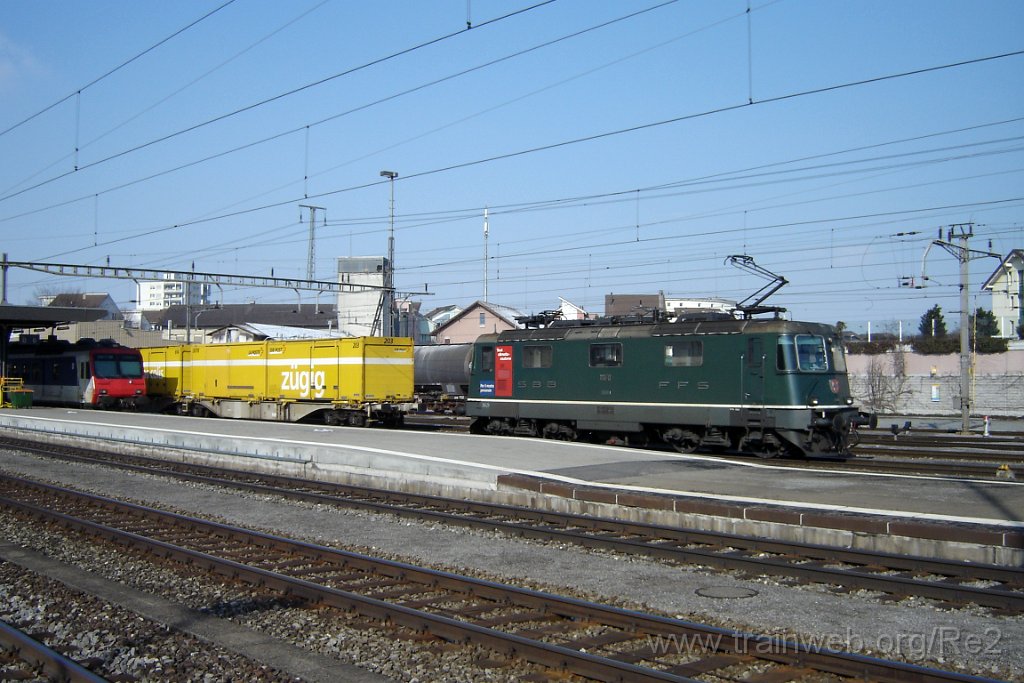 1142-0020-140306.jpg - SBB-CFF Ref 4/4'' 11160 ''Test Klimaanlage'' / Rotkreuz 14.3.2006