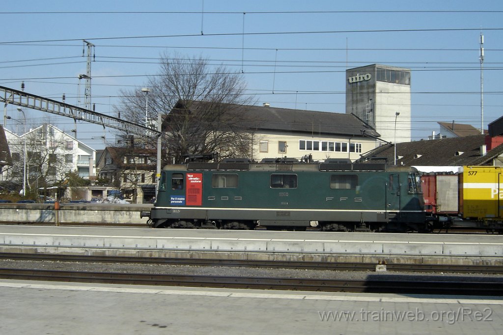 1142-0029-140306.jpg - SBB-CFF Ref 4/4'' 11160 ''Test Klimaanlage'' / Rotkreuz 14.3.2006