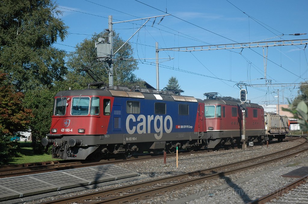 1557-0014-050908.jpg - Re 420.160-4 + Re 4/4" 11171 / Hinwil 5.9.2008