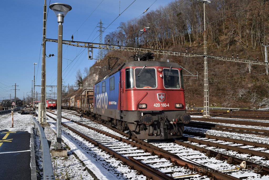 5254-0020-030119.jpg - SBBC Re 420.160-4 (Re 91 85 4 420 160-4 CH-SBBC) / Ziegelbrücke 3.1.2019