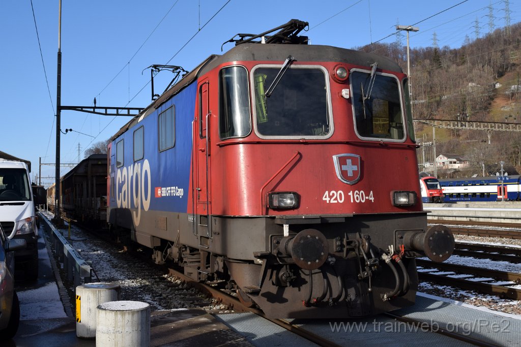 5255-0050-030119.jpg - SBBC Re 420.160-4 (Re 91 85 4 420 160-4 CH-SBBC) / Ziegelbrücke 3.1.2019