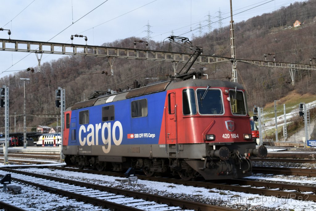 5258-0020-030119.jpg - SBBC Re 420.160-4 (Re 91 85 4 420 160-4 CH-SBBC) / Ziegelbrücke 3.1.2019