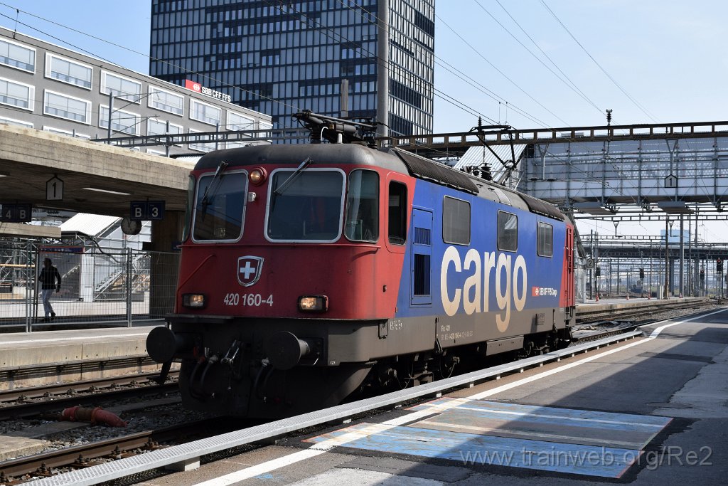 5365-0001-010419.jpg - SBBC Re 420.160-4 (Re 91 85 4 420 160-4 CH-SBBC) / Zürich-Altstetten 1.4.2019