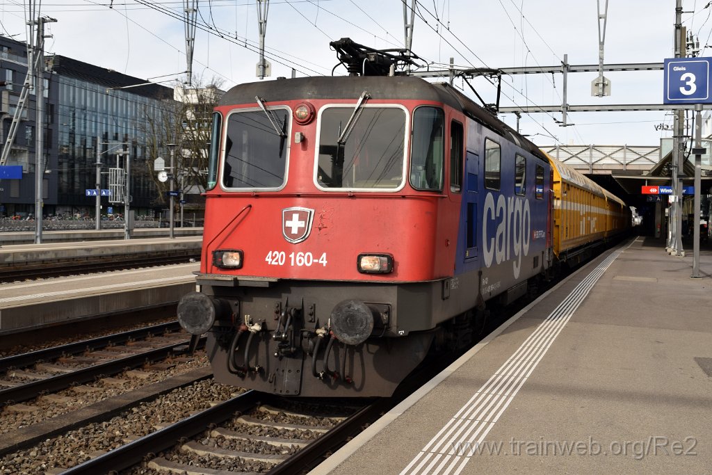 8424-0030-130323.jpg - SBBC Re 420.160-4 (Re 91 85 4 420 160-4 CH-SBBC) / Winterthur 13.3.2023
