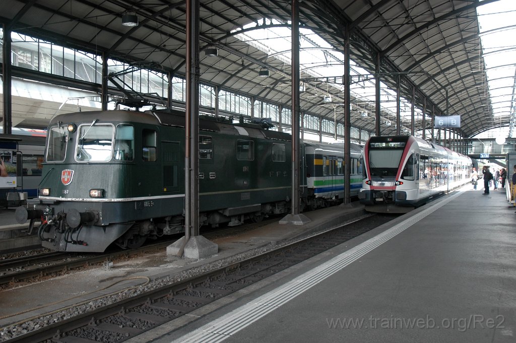 2792-0043-070513.jpg - Re 4/4" 11161 + RABe 520.008-9 "Stadt Luzern" / Luzern 7.5.2013