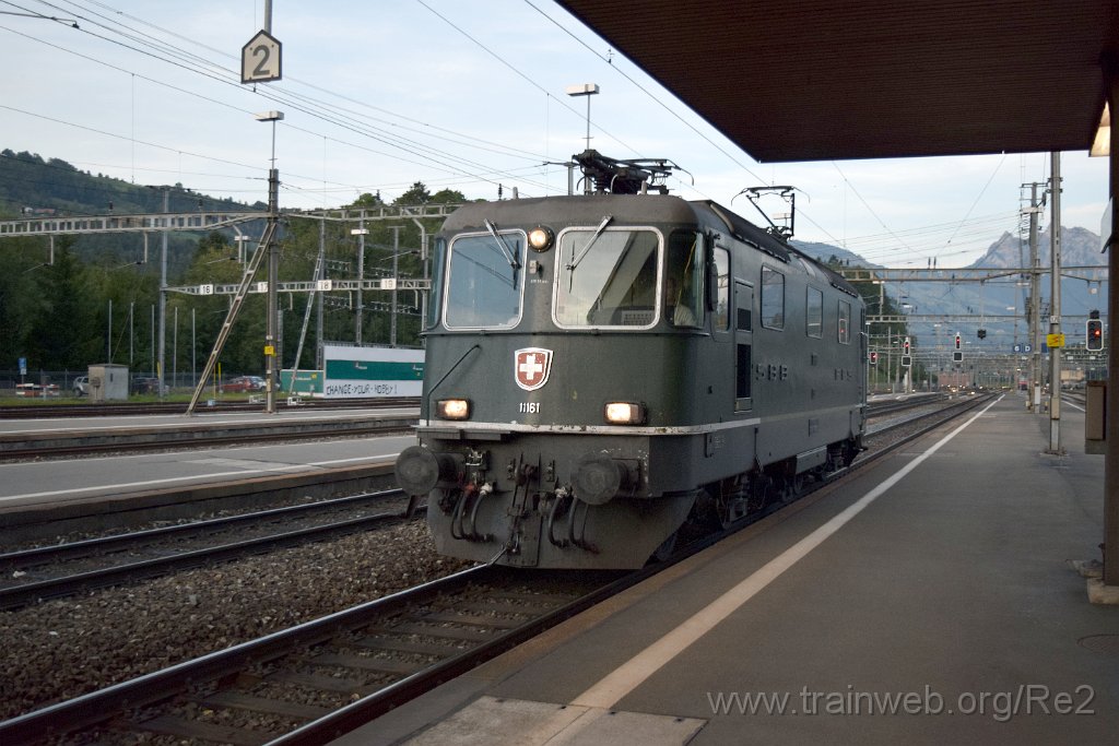 3660-0025-270815.jpg - SBB-CFF Re 4/4'' 11161 / Arth-Goldau 27.8.2015