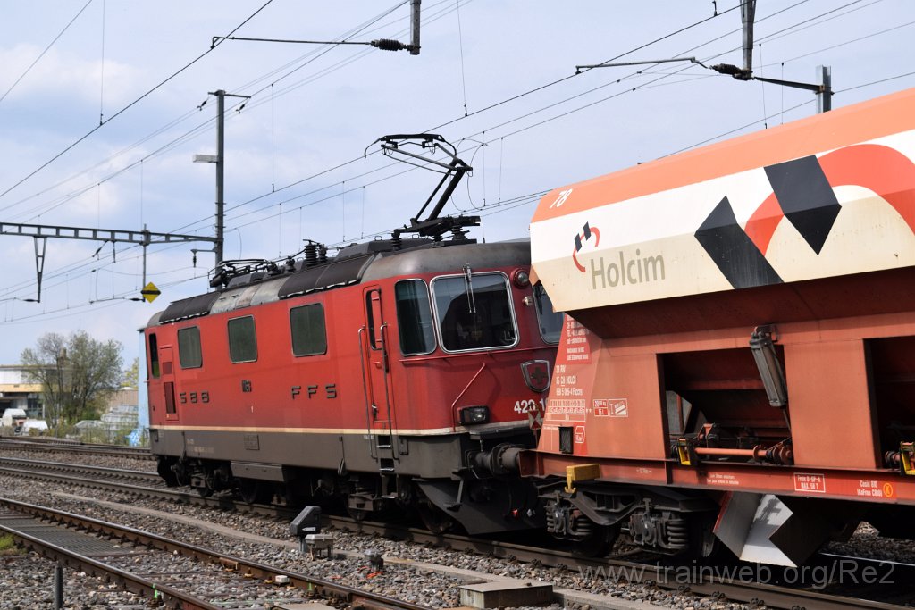 5411-0015-160419.jpg - SBBC Re 4/4'' 11163 (Re 420.163-8)  (Re 91 85 4 420 163-8 CH-SBBC) / Rümlang 16.4.2019