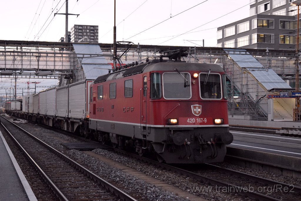 5276-0041-150119.jpg - SBBC Re 4/4'' 11167 (Re 420.167-9)  (Re 91 85 4 420 167-9 CH-SBBC) / Zürich-Altstetten 15.1.2019